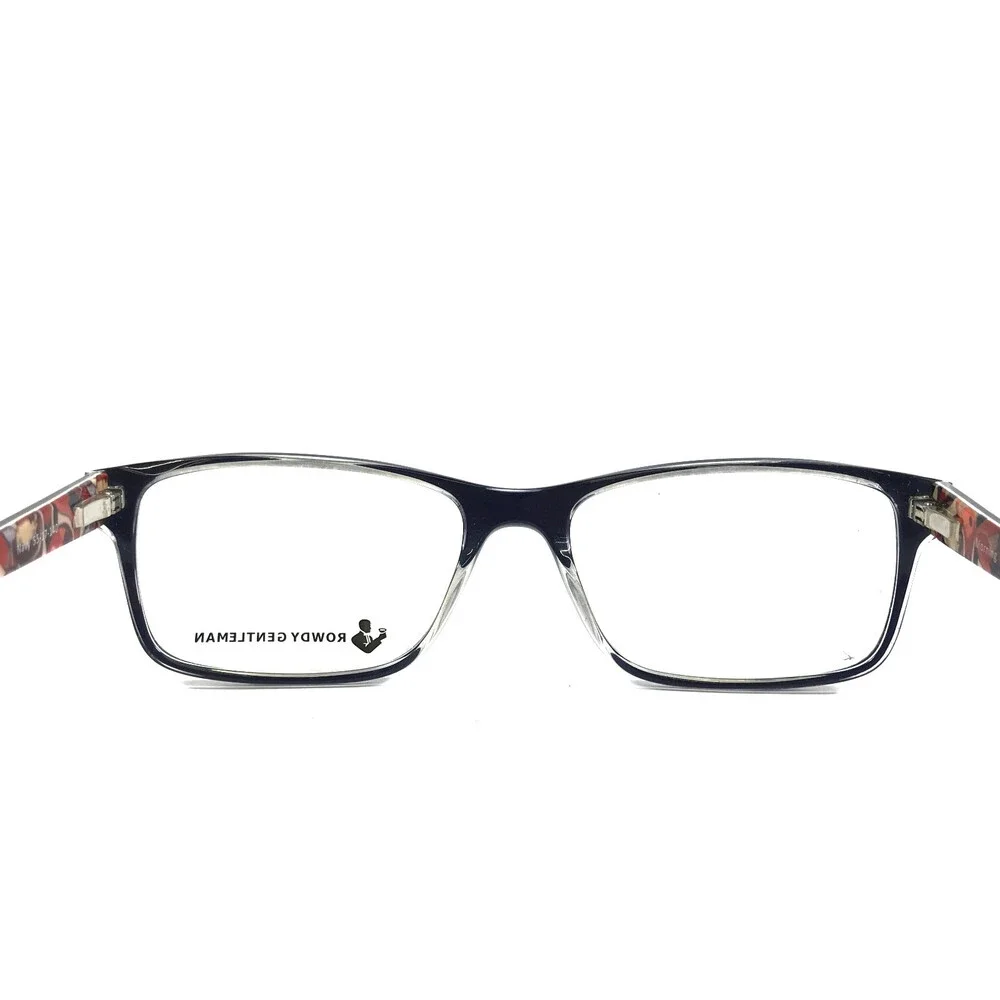 Rowdy Gentleman Eyeglasses Frame Morning Woods 0417 Navy Blue Full Rim 55-17-140